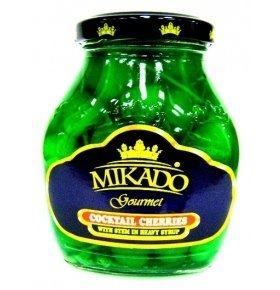 Вишня Mikado зеленая коктейльная с/б 255г