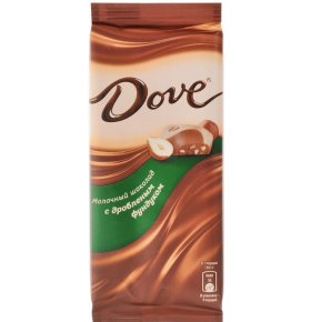 Шоколад молочный с дробленым фундуком Dove 90Г