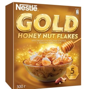 Готовый завтрак Nestle Gold Honey Nut Flakes 300 г