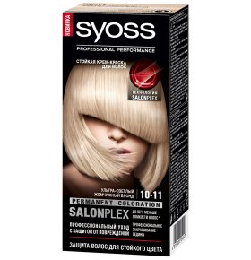 Краска для волос 10-11 Ультра-светлый жемчужный блонд Syoss Color 115 мл
