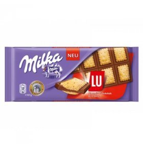 Шоколад молочный Milka с печеньем ЛУ 87г