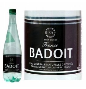 Вода минеральная Badoit слабогазированная 1л