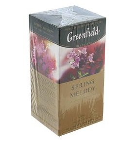 Чай черный байховый Гринфилд Спринг Мелоди в пакетиках 25х1,5г