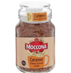 Кофе с ароматом карамели растворимый кружка Moccona 95 гр
