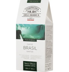Кофе Brasil Santos молотый Compagnia dell'arabica 250 гр