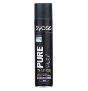 Лак для волос Pure hold сильная фиксация Syoss 300 мл