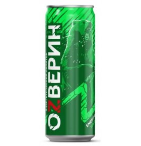 Энергетический напиток ультра зеленый Оzверин 0,45 л