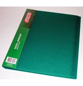 Папка файловая Attache на 40 файлов зеленая