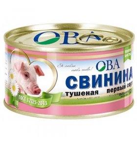 Свинина тушеная ГОСТ 1 сорт Дейма ОВА 325 гр