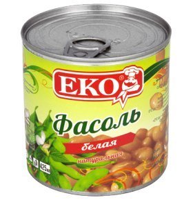 Фасоль белая в собственном соку Еко 420 гр