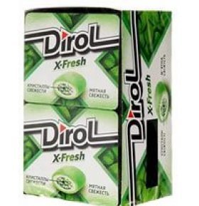 Жевательная резинка Dirol X-Fresh мятная свежесть 2X16г