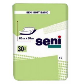 Одноразовые пеленки Soft Basic 60х60 см Seni 30 шт