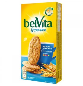 Печенье Утреннее витаминый злаки Belvita 225 гр