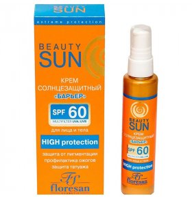 Солнцезащитный крем Барьер SPF 60 Floresan Beauty Sun 75 мл