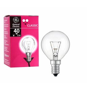 Лампа накаливания General Electric P45 40W E14 CL шарик