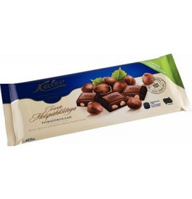 Шоколад молочный с цельным лесным орехом Kalev 200 гр