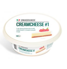 Сыр Creamcheese мягкий сливочный 70% Unagrande 180 гр