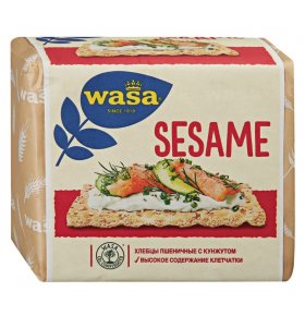 Хлебцы пшеничные Sesame с кунжутом Wasa 200 гр