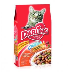 Корм сухой Darling для кошек с птицей и овощами 2 кг
