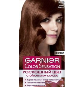 Стойкая крем-краска для волос Color Sensation Роскошь цвета 5.35 Пряный шоколад Garnier