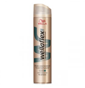 Лак для волос объем и восстановление суперсильной фиксации Wellaflex 400 мл