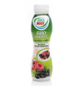Био йогурт малина черная смородина 2,7% BioMax 270 гр