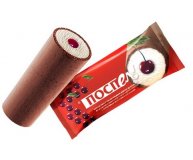 Мороженое Трубочка Поспел с вишневым джемом во взбитой шоколадно сливочной глазури Фабрика грез 80 гр