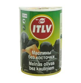 Маслины ITLV черные без косточки 314мл