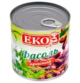 Фасоль красная в собственном соку Еко 420 гр