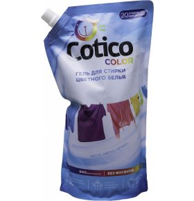 Гель для стирки цветного и линяющего белья Cotico 1 л