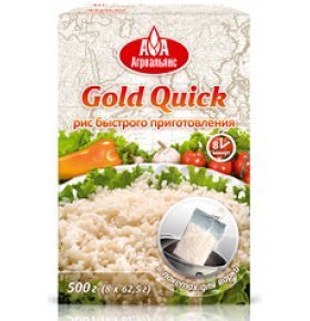 Пропаренный рис экспресс Gold Quick 8 х 62,5 гр