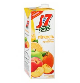 Нектар Тонус Легкость персик яблоко апельсин с пребиотиком J7 0,9 л