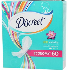 Прокладки ежедневные Discreet Deo Water Lily Multiform 60 шт