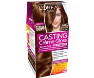Стойкая краска-уход для волос Casting Creme Gloss без аммиака оттенок 603 Молочный шоколад L'Oreal Paris