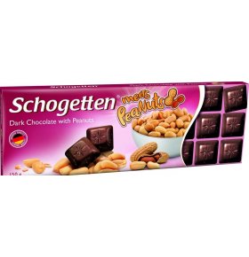 Темный шоколад с кусочками обжаренного арахиса Schogetten 150 г