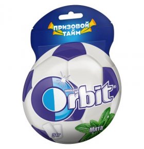 Жевательная резинка Orbit Мята пакет мяч 25 драже