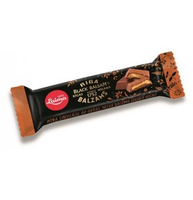 Шоколадные батончики Latvian Laima Riga Black Balsam Liqueur Cream filled Milk Chocolate bar 44 гр