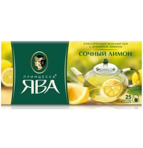 Чай зеленый Лимон Принцесса Ява 25 шт