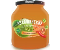 Мусс яблочно-морковный фитнес Лукашинские 370 гр