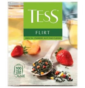 Чай зеленый Flirt Tess 100 пак х 1,5 гр