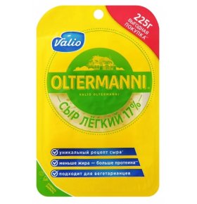 Сыр Легкий, нарезка 17% Oltermanni 225 гр