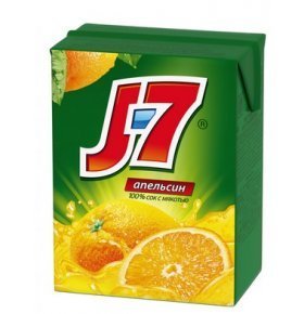 Сок J7 апельсиновый 0,2 л