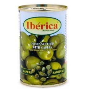 Оливки с каперсами Iberica 300 гр