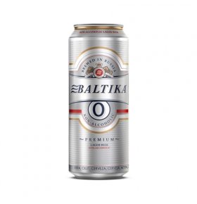 Пиво Балтика в железной банке №0 безалкогольное, 0,45 л