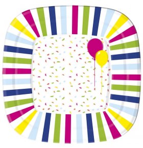 Посуда из бумаги Balloons and Confetti Duni 10 шт