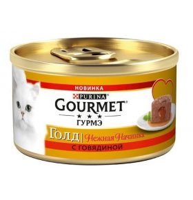 Консервы для кошек Gourmet Gold Нежные Биточки говядина и томат 85 г