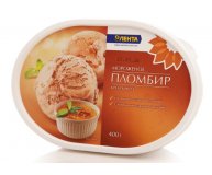 Мороженое Пломбир крем-брюле Лента 400 гр