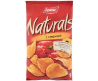 Картофельные чипсы Naturals с паприкой Lorenz 100 гр