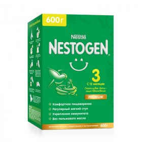 Молочная смесь сухая с 12 месяцев  Nestle Nestogen 3 600 гр