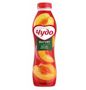 Йогурт вкус персик-абрикос 2,4% Чудо 690 гр